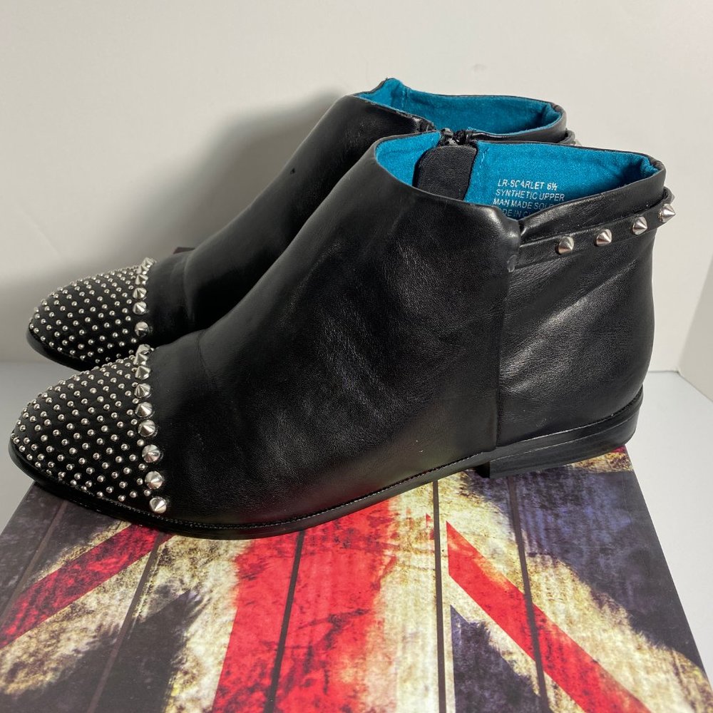 London Rebel Studded Spike Ankle Boot - image 4